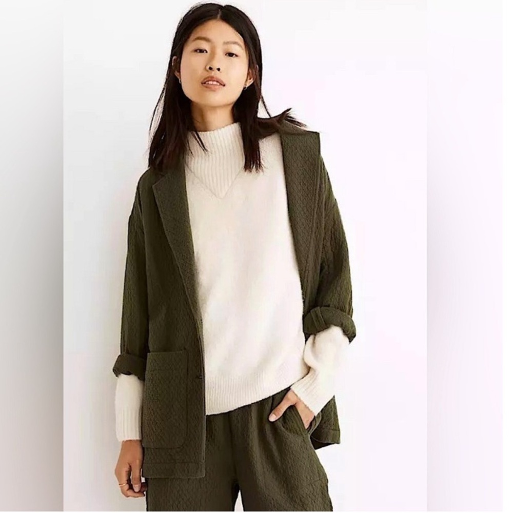 Madewell Dillon Pullover Mock Turtleneck in Cream